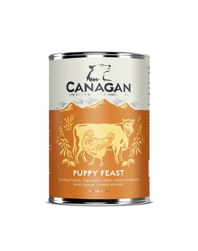 CANAGAN Dog Puppy Hrana umeda cu pui si vita 400 g pentru catelusi