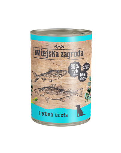 WIEJSKA ZAGRODA hrană umedă fără cereale, cu pește 400 gr fera.ro imagine 2022