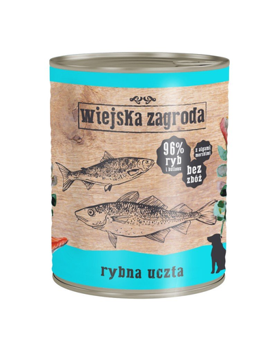 WIEJSKA ZAGRODA hrană umedă fără cereale, cu pește 800 gr 800