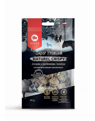 MACED Super Premium Naturel Crispy vânat și păstârnac 80 g