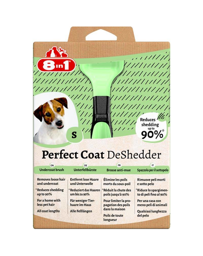 8IN1 Perfect Coat DeShedder Dog S - pentru câini de talie mică
