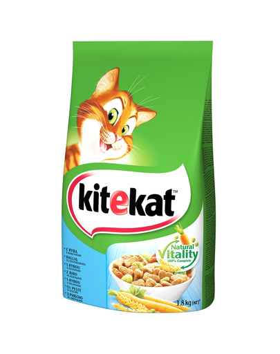 KITEKAT Hrana uscata pentru pisici, cu peste si legume, 1,8 kg x 6 buc. fera.ro imagine 2022