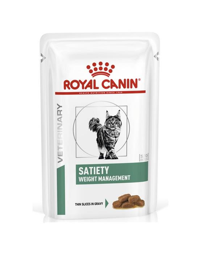 ROYAL CANIN Cat Satiety Feline 12 x 85 g hrana umeda dietetica pentru pisici adulte supraponderale/obeze
