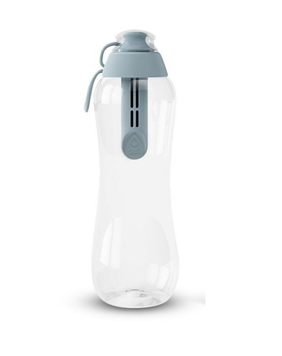 Dafi sticlă cu filtru 0,5 l, gri-oțel
