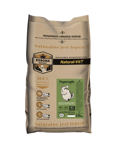  NATURAL-VIT Korona Natury hrana completa pentru chinchila 10 kg 