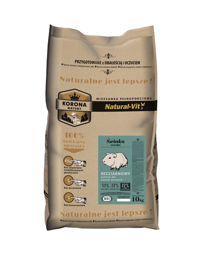 NATURAL-VIT Korona Natury hrana completa pentru porcusori de Guineea 10 kg