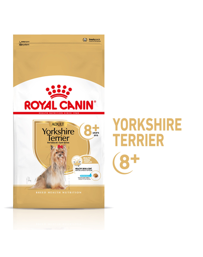 ROYAL CANIN Yorkshire Terrier Adult 8+ hrana uscata caine senior, 500 g