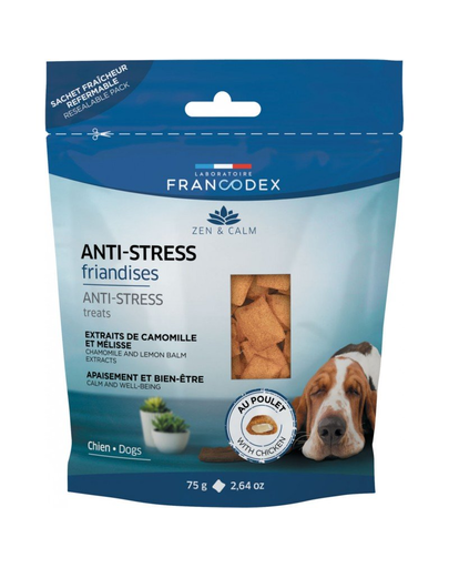 FRANCODEX Recompense pentru câini anti-stres cu pui 75 gr