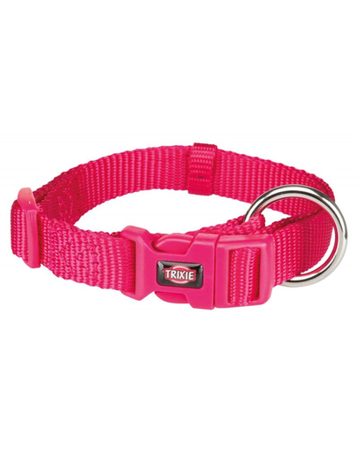 TRIXIE Zgardă Premium, S: 25–40 cm/15 mm, fucsia