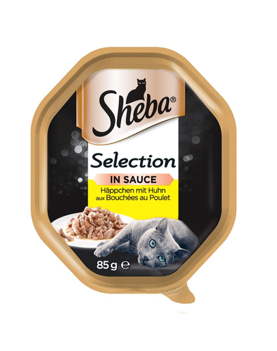 SHEBA Selection Hrana umeda pentru pisici, cu pui in sos, 85g