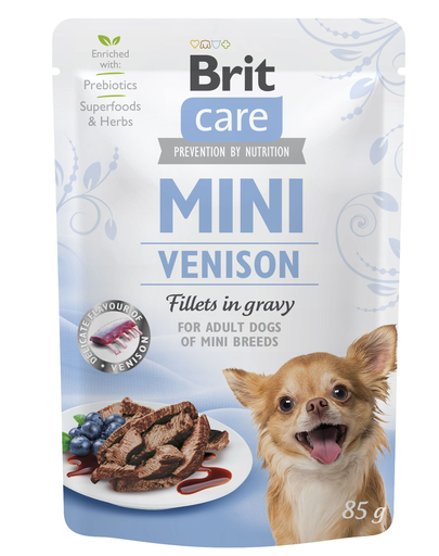 BRIT Care Mini Venison hrană umedă pentru câini de talie mică, vânat 85 g