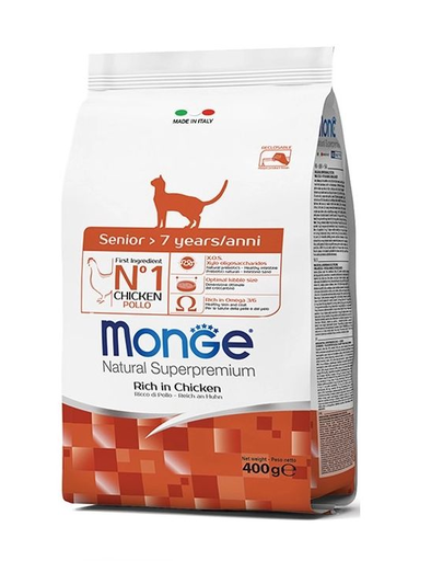 MONGE Cat Senior hrană pentru pisici vârstnice 400 g 400 imagine 2022