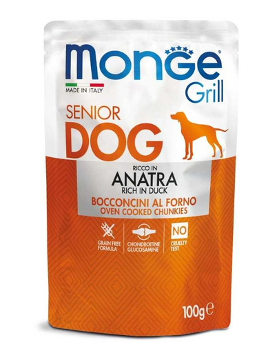 Monge Grill Senior hrana umeda pentru caini…