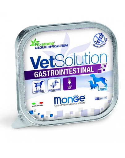 MONGE Vet Solution Dog Gastrointestinal hrană umedă pentru câini cu probleme gastrointestinale 150 g fera.ro imagine 2022
