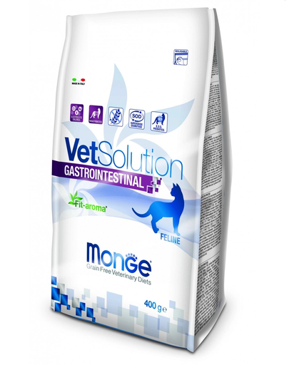 MONGE Vet Solution Cat Gastrointestinal hrană uscată dietetică pentru pisici cu probleme gastrointestinale 400g