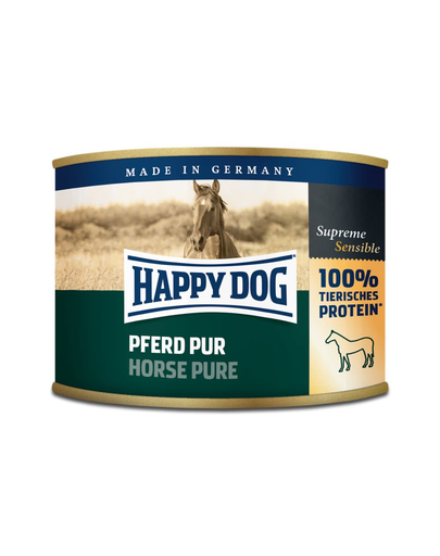 HAPPY DOG Pferd Pur Hrana umeda pentru caini, 100% carne de cal, 200 g fera.ro imagine 2022