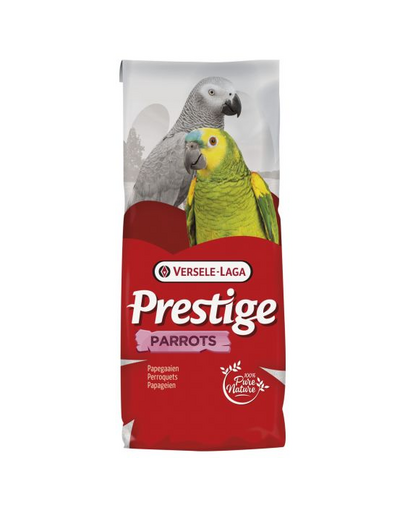 VERSELE-LAGA Prestige Parrots D hrană pentru papagali mari cu conținut ridicat de floarea-soarelui 15 kg
