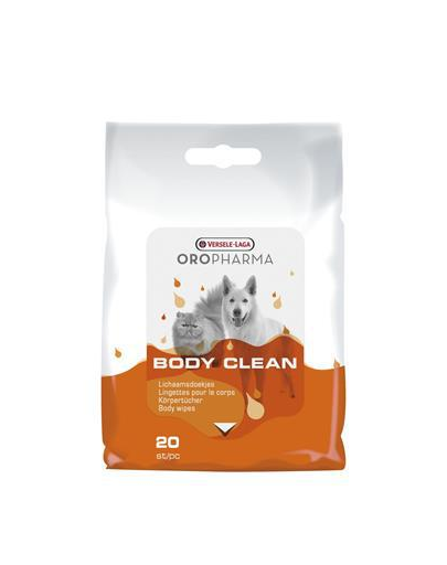 VERSELE-LAGA Oropharma Body Clean Cats&Dogs servețele pentru curățare 20buc. Fera