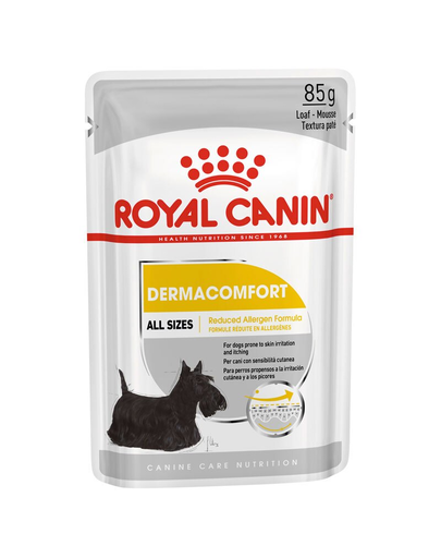 Royal Canin Dermacomfort hrana umeda caine pentru prevenirea iritatiilor pielii, 12 x 85 g