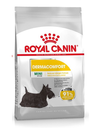 Royal Canin Mini Dermacomfort hrana uscata caine rasa mica pentru prevenirea iritatiilor pielii 16 kg (2 x 8 kg) Caine imagine 2022