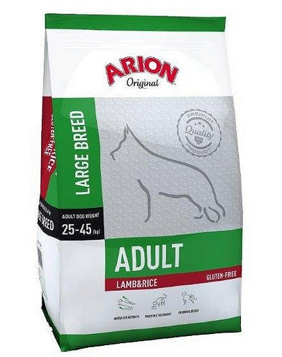 ARION Original Adult Large Breed Lamb & Rice 24 kg (2 x 12 kg) hrana caine talie mare, miel si orez