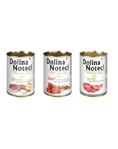 DOLINA NOTECI Premium SET hrana umeda caini adulti 3 x 400 g
