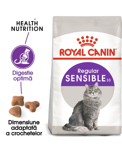 Royal Canin Sensible Adult hrana uscata pisica pentru digestie optima 20 kg (2 x 10 kg) Adult imagine 2022