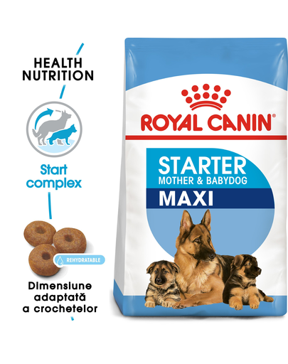 ROYAL CANIN Maxi Starter Mother&Babydog Gestatie/ Lactatie Pui Hrana Uscata Caine 30 Kg (2 X 15 Kg)