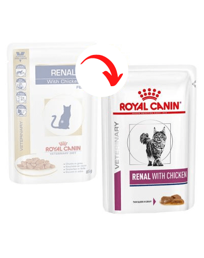 ROYAL CANIN Renal Feline hrana umeda dietetica pentru pisici cu insuficienta renala cronica, cu pui 24 x 85 g