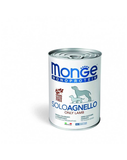MONGE Monoprotein Solo Dog Hrană pentru câini Miel 400 g