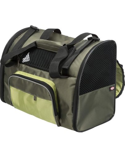 TRIXIE Shiva Rucsac de transport pentru caini, verde, 41 × 30 × 21 cm