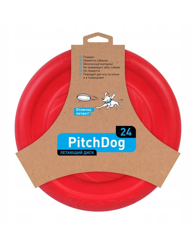  PULLER PitchDog Frisbee Disc zburator, roz, 24 cm 