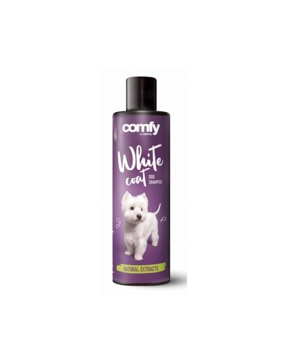  COMFY White Coat Dog Shampoo șampon pentru câini cu blana deschisă la culoare 250 ml 