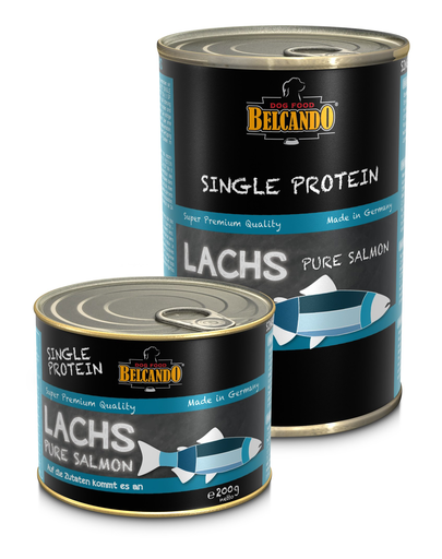 BELCANDO Single Protein hrana umeda pentru caini, cu somon, 200 g