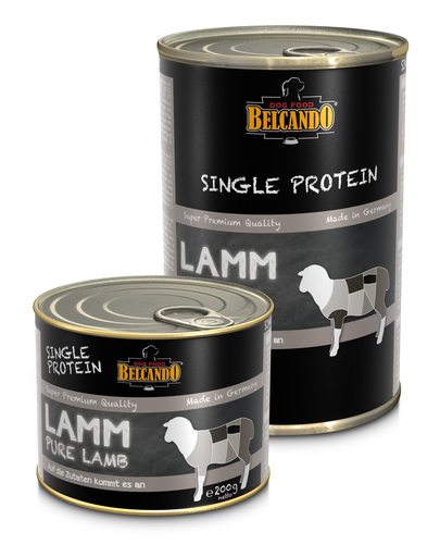 BELCANDO Single Protein hrana umeda pentru caini, cu miel, 200 g