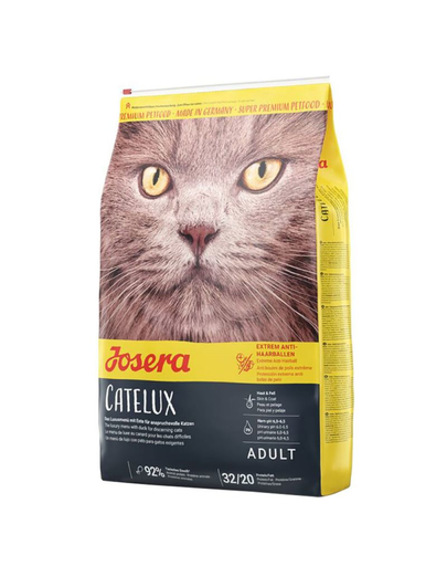 JOSERA Cat Catelux hrana uscata pisici adulte pretentioase 10 kg + 2 plicuri hrana umeda GRATIS