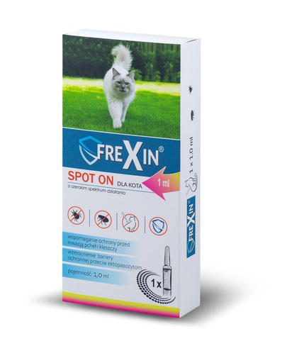 FREXIN SPOT ON Picaturi impotriva ectoparazitilor pentru pisici, 1 ml