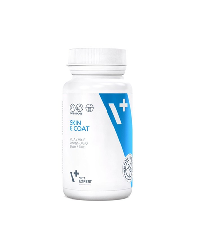 VETEXPERT Skin&Coat Supliment alimentar pentru piele si blana cainilor si pisicilor 30 capsule