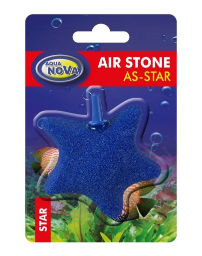 AQUA NOVA piatra de aer AS-SHELL, forma stea, 55x70mm