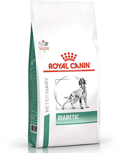  ROYAL CANIN Vet Dog Diabetic dieta veterinara pentru caini adulti cu diabet 12 kg + 12 x Diabetic 410 g hrana umeda 