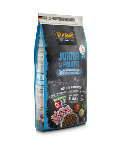 BELCANDO Finest Grain Free Junior hrana uscata fara cereale pentru juniori talie M-XL, 1 kg Belcando