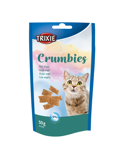 TRIXIE Crumbies Recompense cu malt pentru pisici 50 g Crumbies