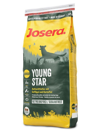 JOSERA Dog Junior Youngstar Grainfree hrana uscata fara cereale pentru caini juniori 30 kg (2 x 15 kg) + Dr PetCare MAX Biocide zgarda protectie impotriva puricilor si insectelor, pentru caini de rasa mica 35 cm GRATIS