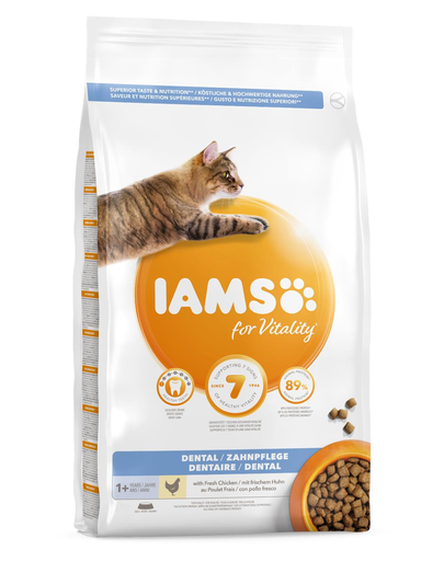 IAMS For Vitality Dental Hrana uscata igena orala pentru pisici adulte 3 kg