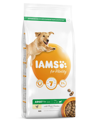 IAMS For Vitality Hrana uscata cu pui pentru cainii adulti de talie mare 5kg 5kg imagine 2022