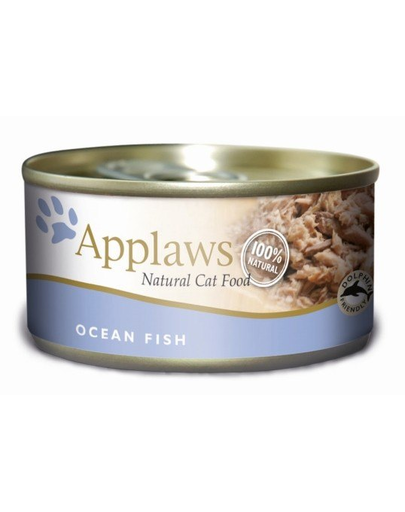 APPLAWS hrana umeda pentru pisici, cu peste oceanic 70 g x 12 (10+2 GRATIS)