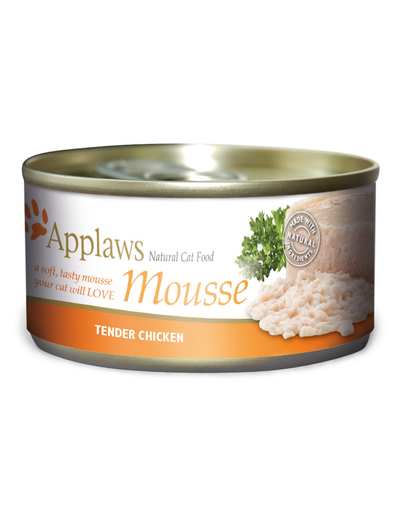 APPLAWS Cat Mousse hrana umeda pentru pisici, cu pui 70 g x 12 (10+2 GRATIS)