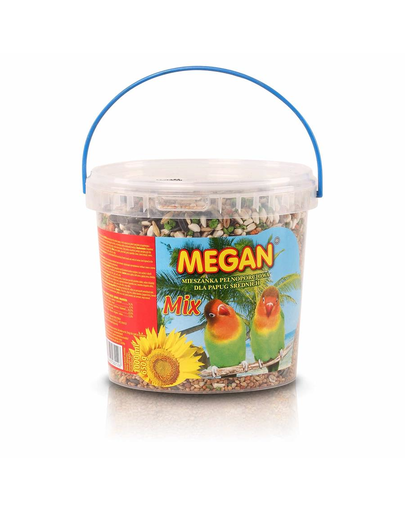 MEGAN Hrana pentru papagali medii 1l /650g