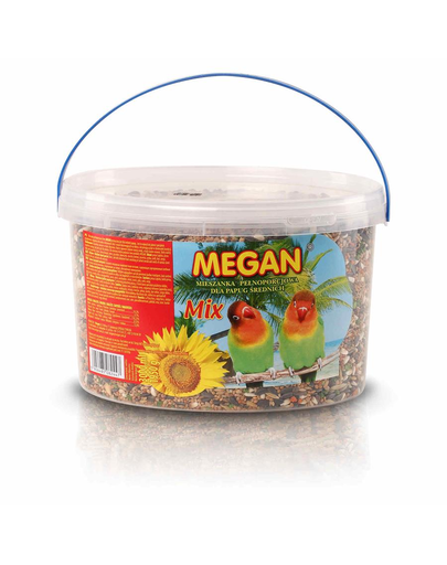 MEGAN Hrana pentru papagali medii 3l/1950g