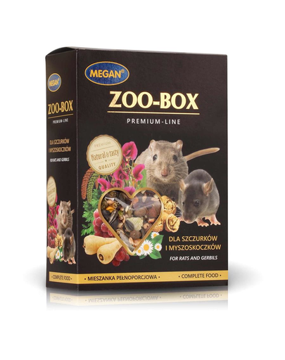 MEGAN Zoo-Box Hrana pentru sobolani și gerbili 550g